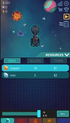 Idle Planet Miner android App screenshot 0