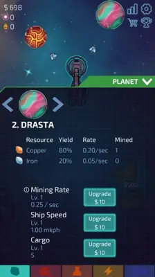 Idle Planet Miner android App screenshot 1